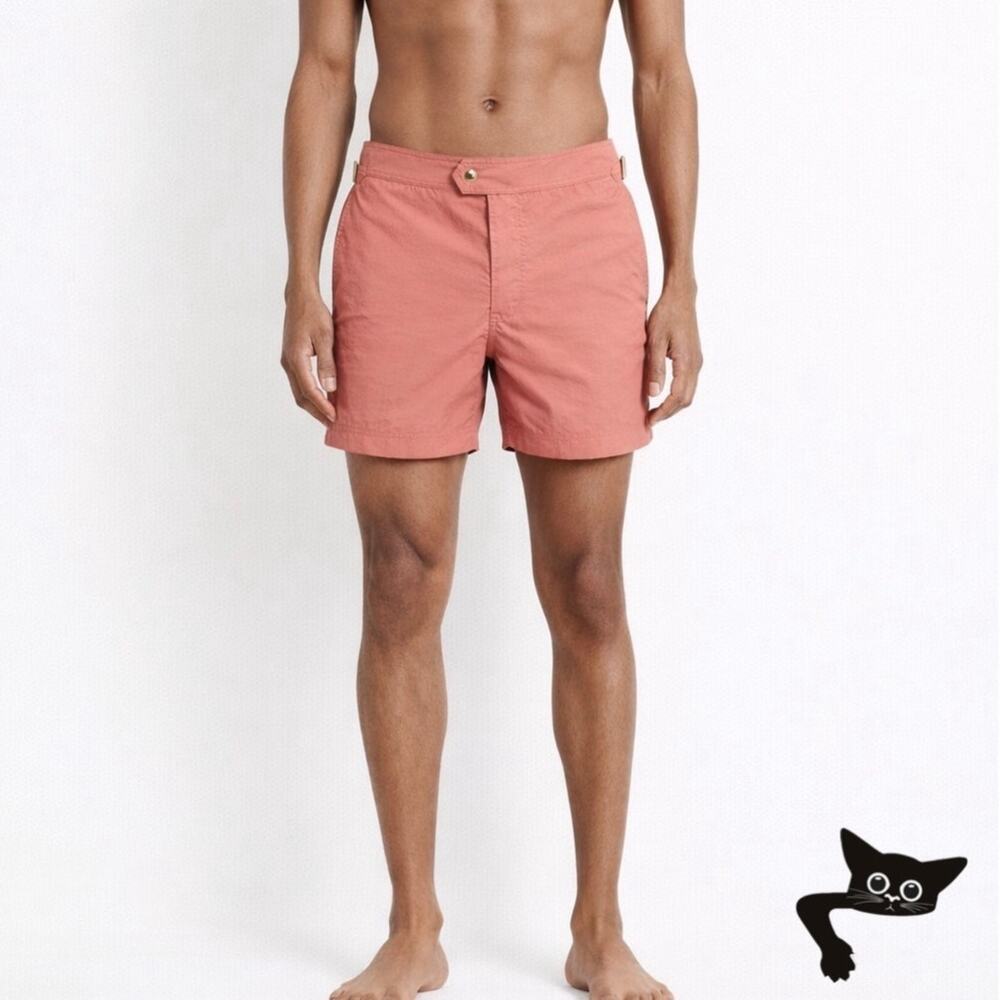 Tom Ford Swim Shorts Peach Men US M Buckle
